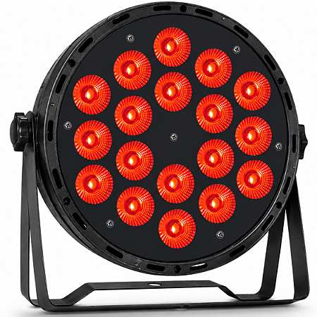 Canhao De Led Luz De Palco Refletor Par Led 18 Leds 12w Rgbw Quadriled 216w Automatico Ritmico Dmx - 127/220v