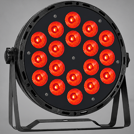 Canhao De Led Luz De Palco Refletor Par Led 18 Leds 12w Rgbw Quadriled 216w Automatico Ritmico Dmx - 127/220v
