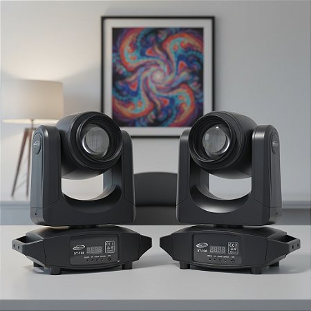Kit 2 Moving Head Beam ST-120 120w Sem Borda
