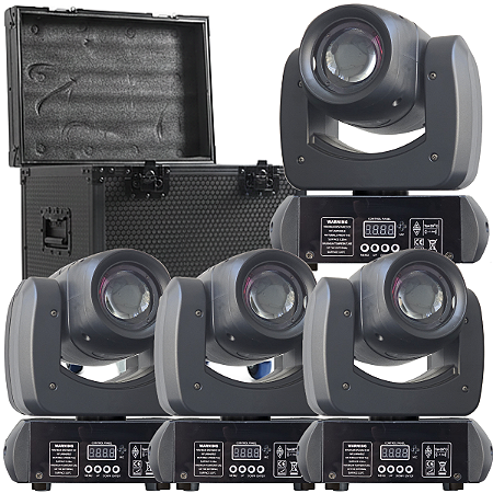 Kit 4 Moving Head Beam VM-100W 100w Sem Borda