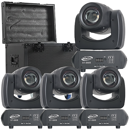 Kit 4 Moving Head Beam ST-S606 100w Sem Borda