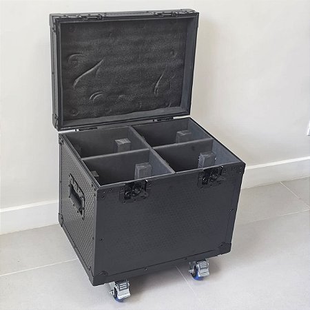 Hard Case Madeira Para Moving 230w/200w/100w/Caleidoscopio Com Rodinhas