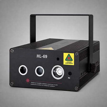 Laser Colorido Projetor Holografico HL69 250mw Rgb Automatico Ritmico Jogo De Luz Iluminacao Dj Profissional - 127/220v