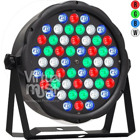 Canhao Parled 54 Leds 3w Rgbw