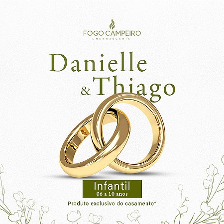 Exclusivo - Danielle & Thiago - Pacote Infantil - 06 a 10 Anos