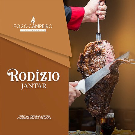 Exclusivo 31 de Agosto - Rodízio Jantar