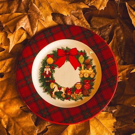 Prato de Sobremesa Memórias de Natal Cerâmica