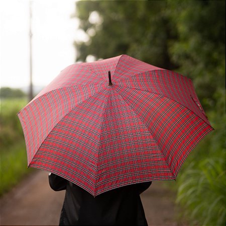 Guarda-Chuva Golf Xadrez Vermelho Buffallo