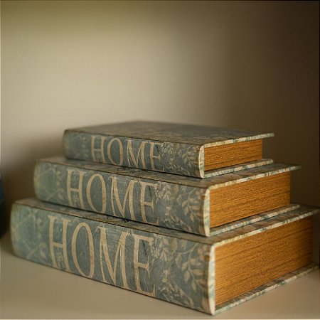 Livros-Caixa Decorativos Home M