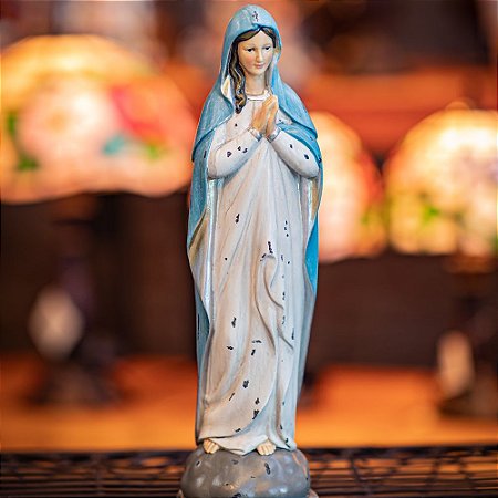 Santa Maria Mãe de Deus Rezando Resina