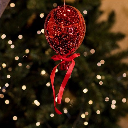 Balão Espelhado Vermelho Cristal