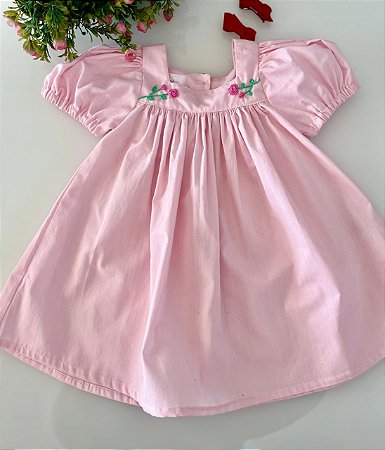 Vestido Alice bordado a mão