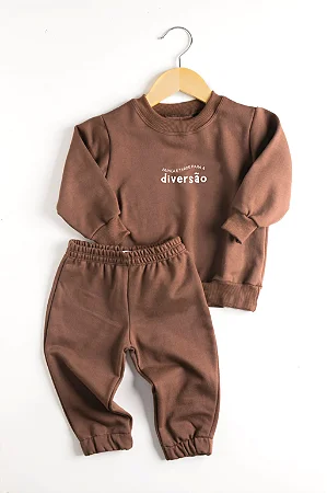 Conjunto Moletom Chocolate