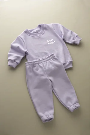 Conjunto Moletom Peluciado  LAVANDA