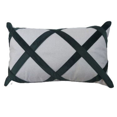 Almofada Baguete 30x50 Deminas- Coleção Despertar Cru- Verde