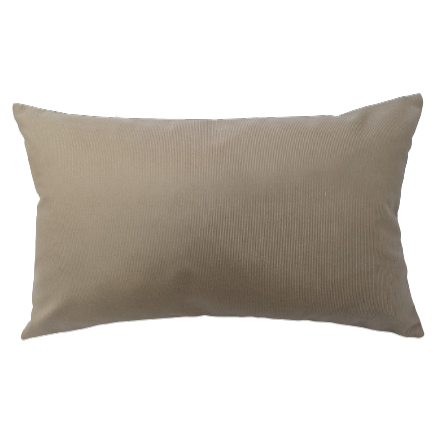Almofada Baguete 30x50 Deminas- Suede Premium  - Nude