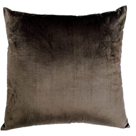 Capa de almofada Decorativa Deminas 45x45 - Veludo Inca - Marrom