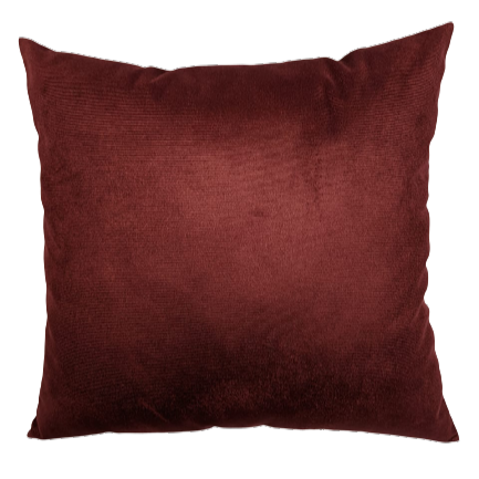 Capa de almofada Decorativa Deminas 45x45 - Veludo Inca - Marsala
