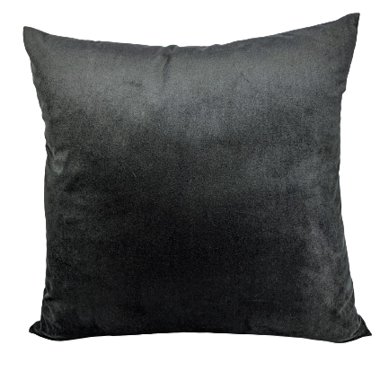 Capa de almofada Decorativa Deminas 45x45 - Veludo Inca - Preto
