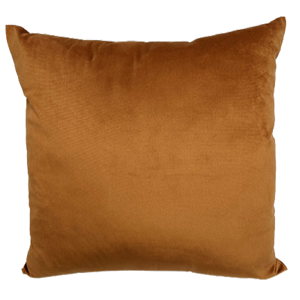 Capa de almofada Decorativa Deminas 45x45 - Veludo Inca - Caramelo
