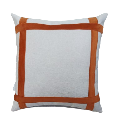 Capa de Almofada Decorativa Deminas 45x45 - Coleção Despertar Cru - Cruzada - Caramelo