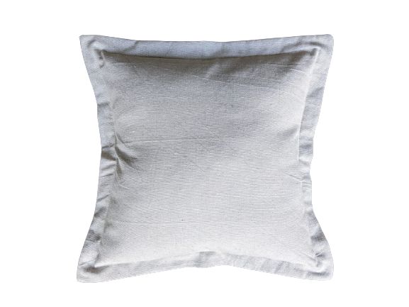 Capa de Almofada Decorativa Deminas 45x45 - Coleção Jacquard - Bege Liso