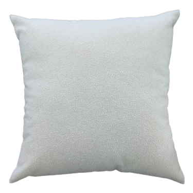 Capa de Almofada Decorativa Deminas 45x45 - Coleção Natural- Boucle Lisa Off