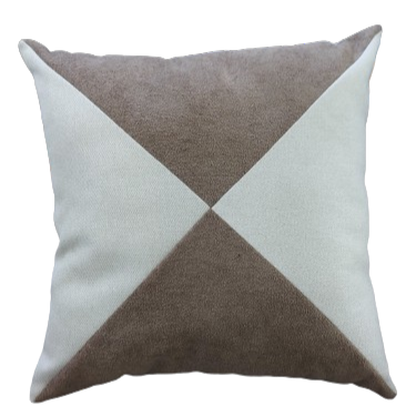 Capa de Almofada Decorativa Deminas 45x45 - Coleção Natural- Boucle Marrom
