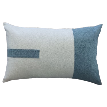 Almofada Baguete Decorativa 30x50 Deminas - Coleção Serenity- Azul