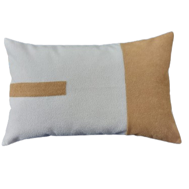 Almofada Baguete Decorativa 30x50 Deminas - Coleção Serenity- Caramelo
