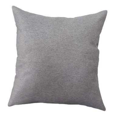 Capa de Almofada Decorativa Deminas 45x45 - Coleção Indigo - Cinza Lisa