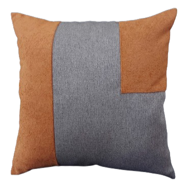 Capa de Almofada Decorativa Deminas 45x45 - Coleção Indigo - Geométrica Cinza