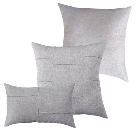 Kit 3 Capas de Almofadas Decorativas Deminas 50x50 - Coleção Indigo