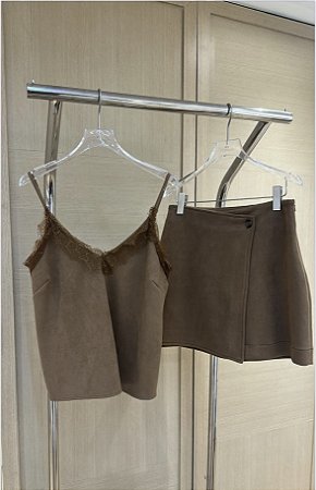 Conjunto Suede Caramelo