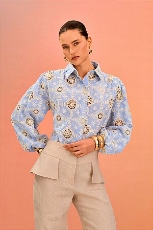 Camisa Heloísa Bordada