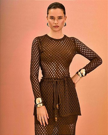 Blusa Malha Tela
