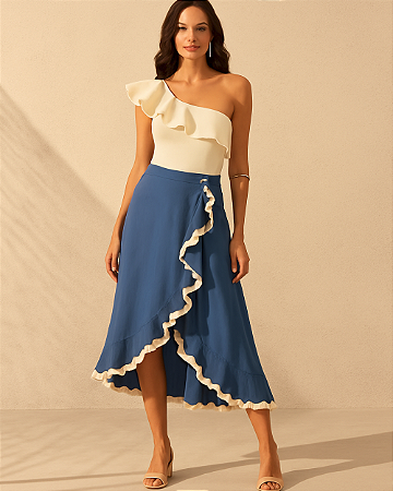 Saia Tricoline Sianinhas