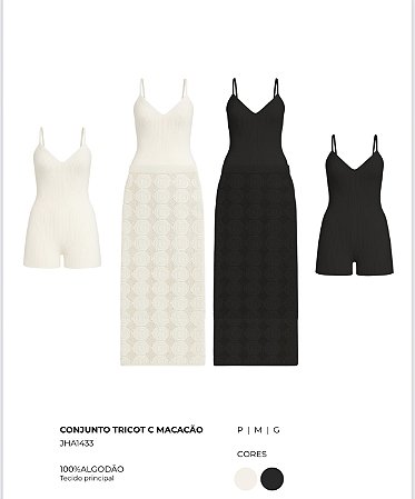 Conjunto Tricot com Macacão