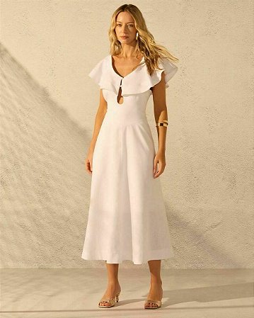 Vestido Midi Babados Rami