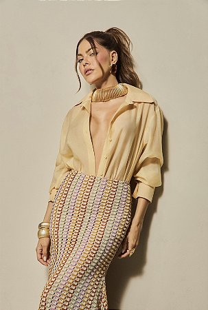 Camisa Tulum Amarela