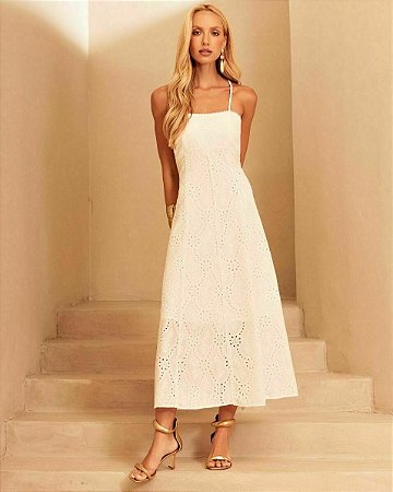 Vestido Midi Laise Transpasse Costas