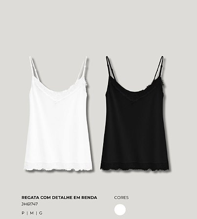 Regata com detalhe em renda