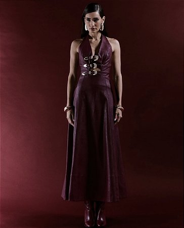 Vestido Vinho Nina Ritz P
