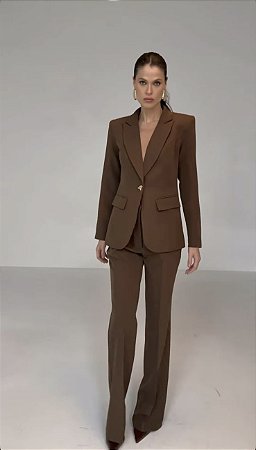 Conjunto Alfaiataria Marrom