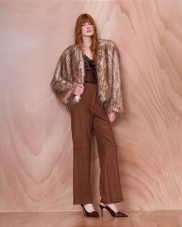 Calça Suede Flare