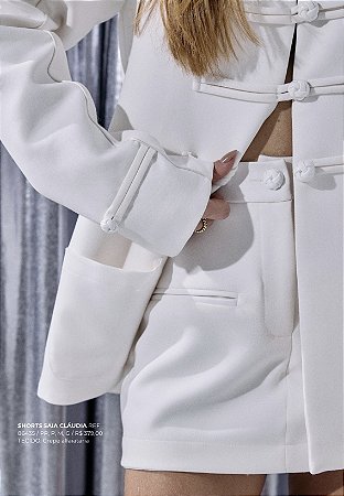 Short Saia Cláudia Off White