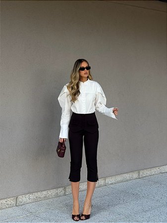 Calça Capri Lorna Preto