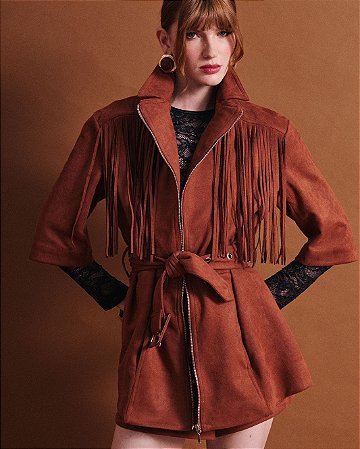 Parka Suede Franjas