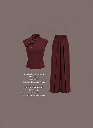 Blusa Bella Vinho