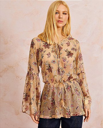 Bata Floral Fio Lurex